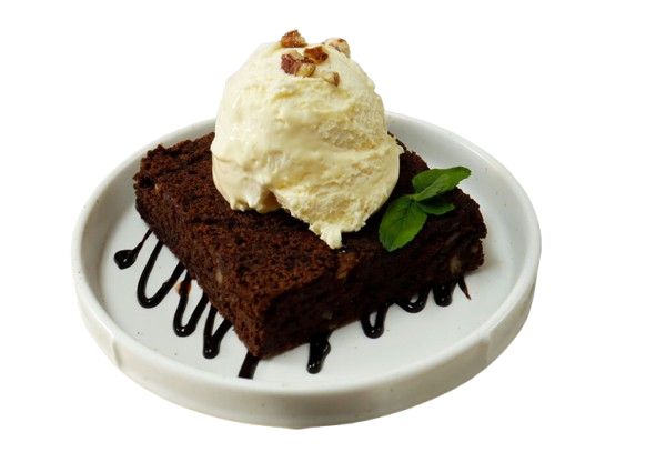 Brownie con Helado